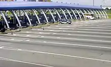 The Bocaue Toll Barrier of the NLEX.