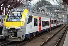 NMBS/SNCB MS08/AM08 Desiro train in Antwerp Central Railway Station