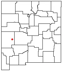 Location of the San Agustin Plains within New Mexico