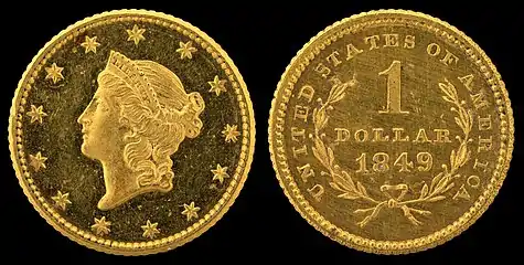 The Gold dollar ("Type I")