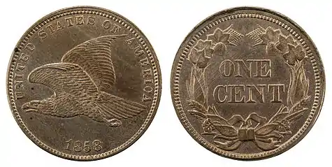 Flying Eagle small cent, 1858