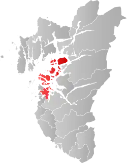 Location of Stavanger kommune