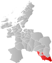 Røros landsogn within Sør-Trøndelag