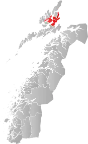 Sortland within Nordland