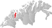 Lyngen within Troms og Finnmark