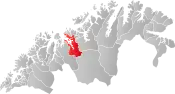 Kvænangen within Troms og Finnmark