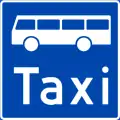 Bus and taxi lane