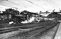 NS 3500 with a train on the west side of Amsterdam C.S (Between 1930 and 1940)