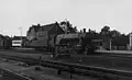 Steam locomotive from the series 5000 (nos. 5001-5103, "Austerities", ex War Department) of the N.S. in Zwolle. (September 1946)