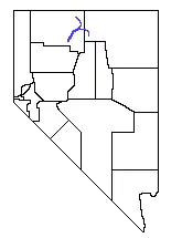 Location of the Little Humboldt River within Nevada