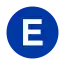 "E" train symbol