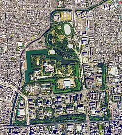 Aerial view of Nagoya Castle