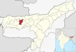Location in Assam