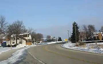 Looking northeast on the former Wisconsin Highway 57