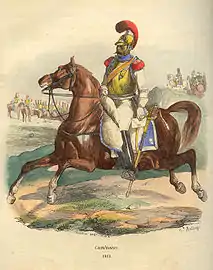 Trooper of the Carabiniers-à-cheval in post-1809 uniform