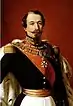 detail of 1855 painting of Napoleon III (Louis-Napoleon; reigned 1848 to 1852)