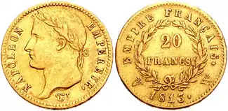 20 Francs, gold, 1813