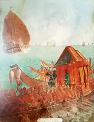 An Ayutthaya era war boat