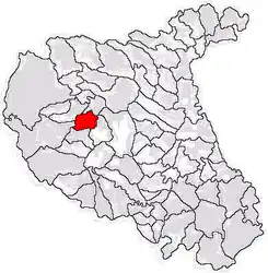 Location in Vrancea County