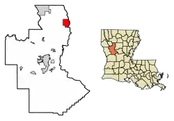 Location of Goldonna in Natchitoches Parish, Louisiana.