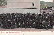 Soldiers in traditional Trebizond clothing, Constantinople, 1900s