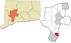 Ansonia's location within the Naugatuck Valley Planning Region and the state of Connecticut