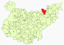 Location in Badajoz