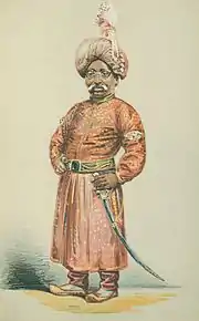 Mansur Ali Khan of Bengal by "Atn" Alfred Thompson in the 16 April 1870 issue