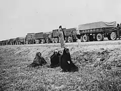Tractor-semitrailers(along the Persian Corridor, some time in 1943)