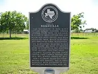 Needville historical marker