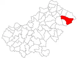 Location in Satu Mare County