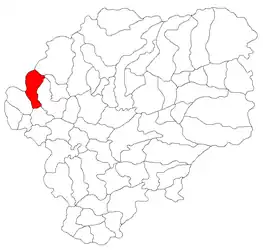 Location in Bistrița-Năsăud County