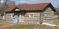 Nehawka's 1934 log cabin library is listed in the National Register of Historic Places.