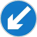 A29: Keep left