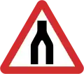 B16: Dual carriageway ends ahead