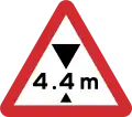 B20: Height limit ahead