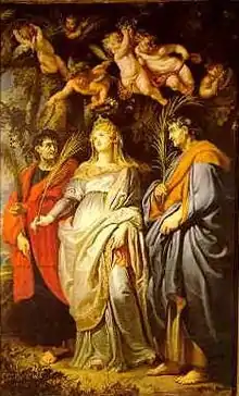 Sts. Domitilla, Nereus, and Achilleus, by Peter Paul Rubens.