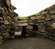 Entrance to the north chamber from inside the chamber looking to the south