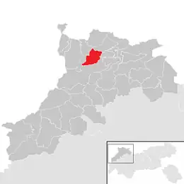 Location within Reutte district