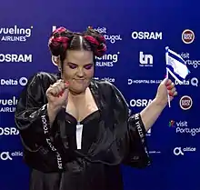 Netta, winner of the 2018 contest for Israel.