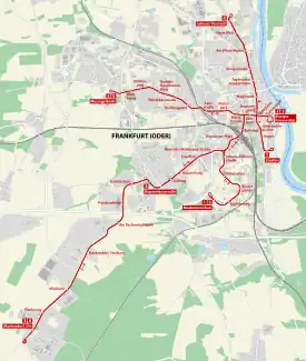 Frankfurt (Oder) tramway network