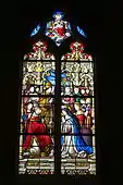 Stained glass inside the Église Notre-Dame in Neufchâtel-en-Bray