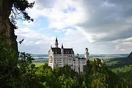 Neuschwanstein Castle,Bavaria, West GermanyBaron Bomburst's castle (exterior)