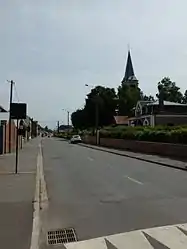 The main road of Neuville-Vitasse