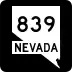 State Route 839 marker