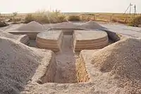Yuri Shabelnikov [ru]. "New archaeology". Sand. 2014.