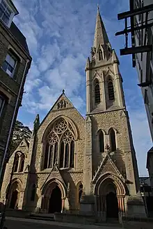 Wesley Memorial Church in New Inn Hall Street, at the junction with St Michael's Street