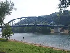 The new bridge standing alone in 2010.