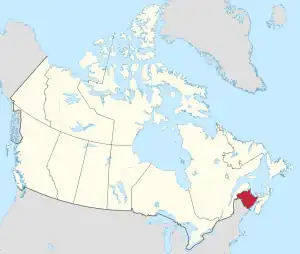 List of National Historic Sites of Canada in New Brunswick