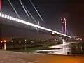 New Railway bridge during New Year eve night